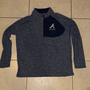 Fanatics Atlanta Braves Quarter-Zip Pullover - Size XXL